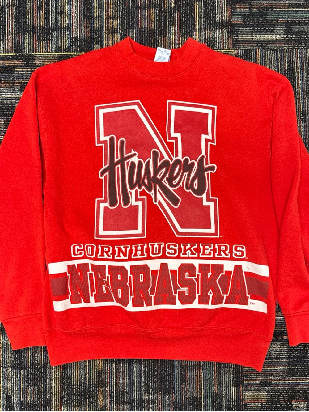 Vintage Nebraska Cornhuskers Red Crewneck Sweatshirt Mens XL